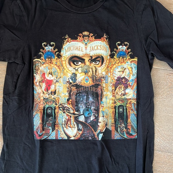 Michael Jackson Dangerous World Tour Tee T-shirt King of Pop Small - Picture 2 of 5